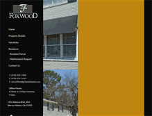 Tablet Screenshot of foxwoodtownhomes.com